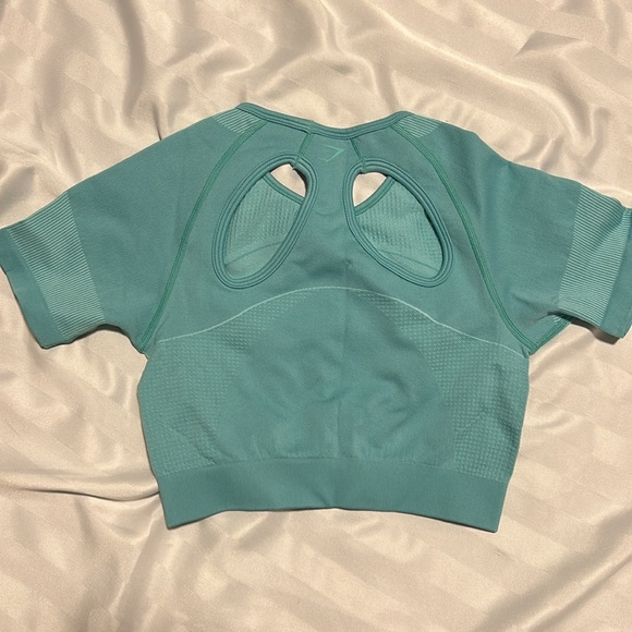 Gymshark teal crop top - Picture 3 of 3